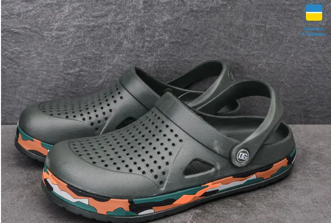 

КРОКСЫ мужские ARTSHOES , зеленые - военные, Зелёный