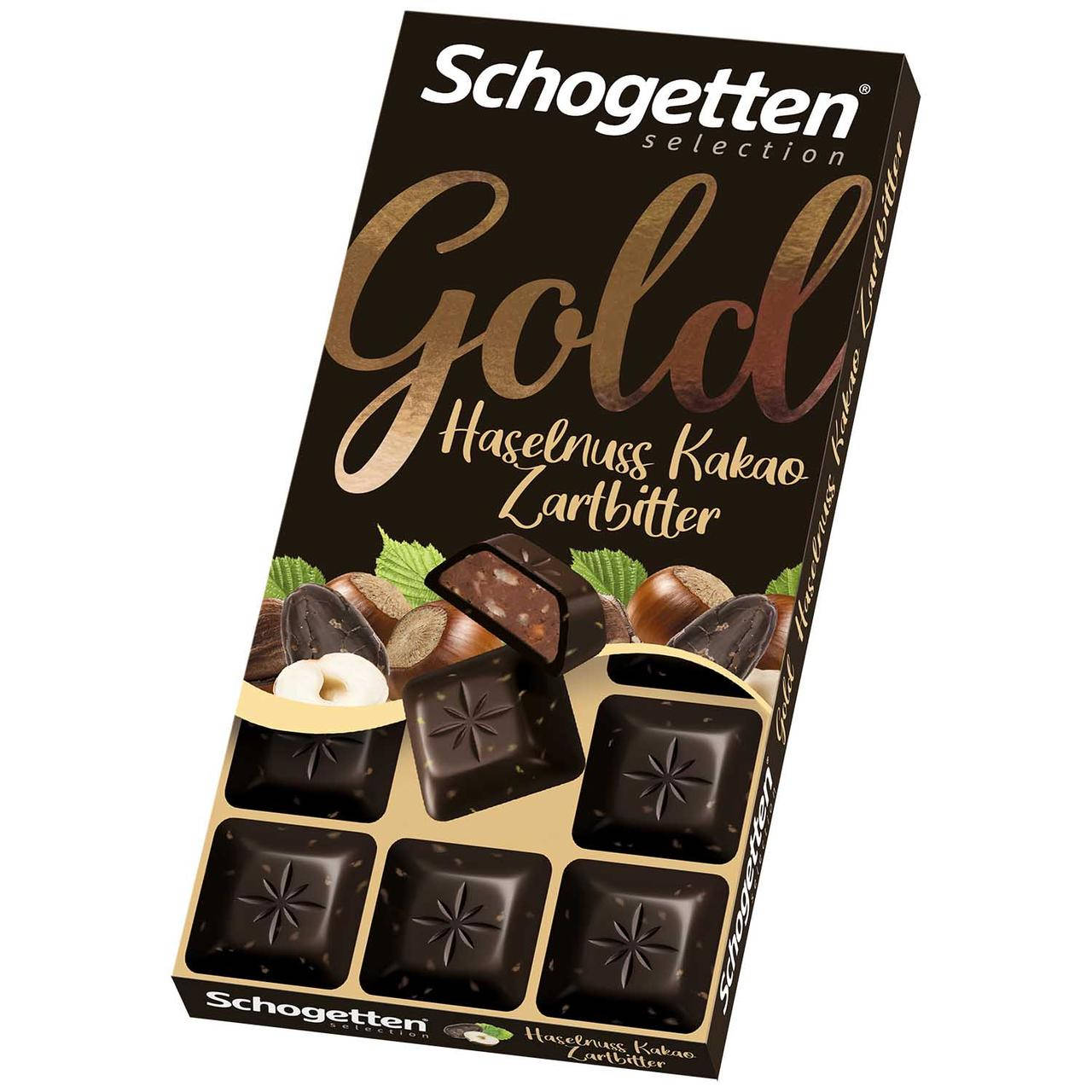 

Шоколадка Schogetten Gold Selection Haselnuss Kakao Zartbitter 100 g
