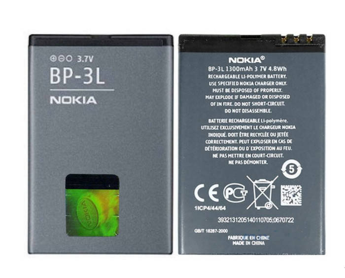

Аккумулятор Nokia BP-3L (603 , Asha 303 , Lumia 505 , Lumia 510 , Lumia 610 , Lumia 710)