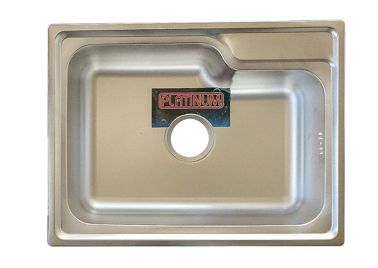 

Врезная кухонная мойка из нержавеющей стали Platinum 5845 Декор 0.8