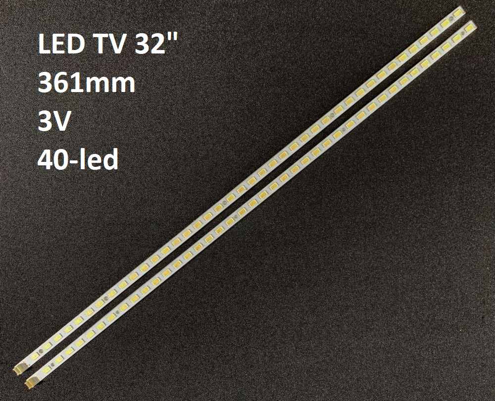

Світлодіодна LED підсвітка, 2 шт. 40 LED, 361 мм, 31T14-07 31T14-07A, для 73.31T14.004-5-DS1 T315HB01 V.1