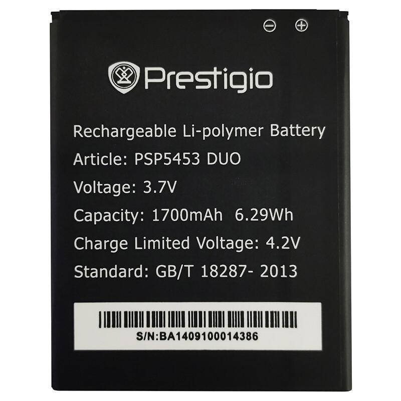 

Батарея Prestigio РSР 5453 (1700 mAh) (аккумулятор на Престижио ПСП 5453)