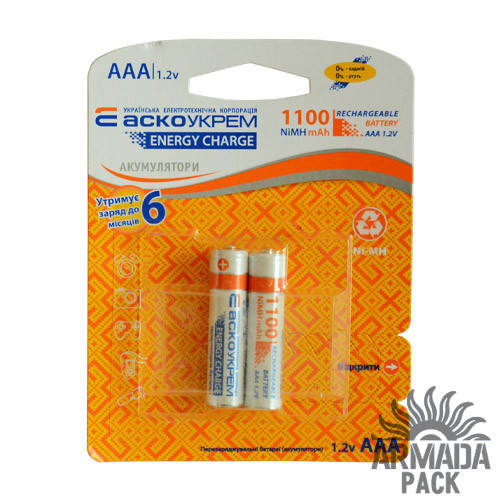 

Аккумулятор Аско Укрем NH-AAA 1100 ENERGY CHARGE (2 шт)