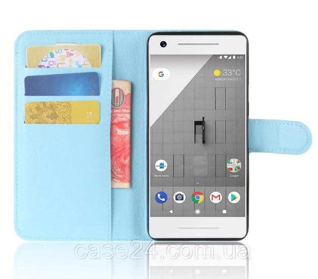 

Чехол книжка Lichee для Google Pixel 3 (9 цветов) голубой