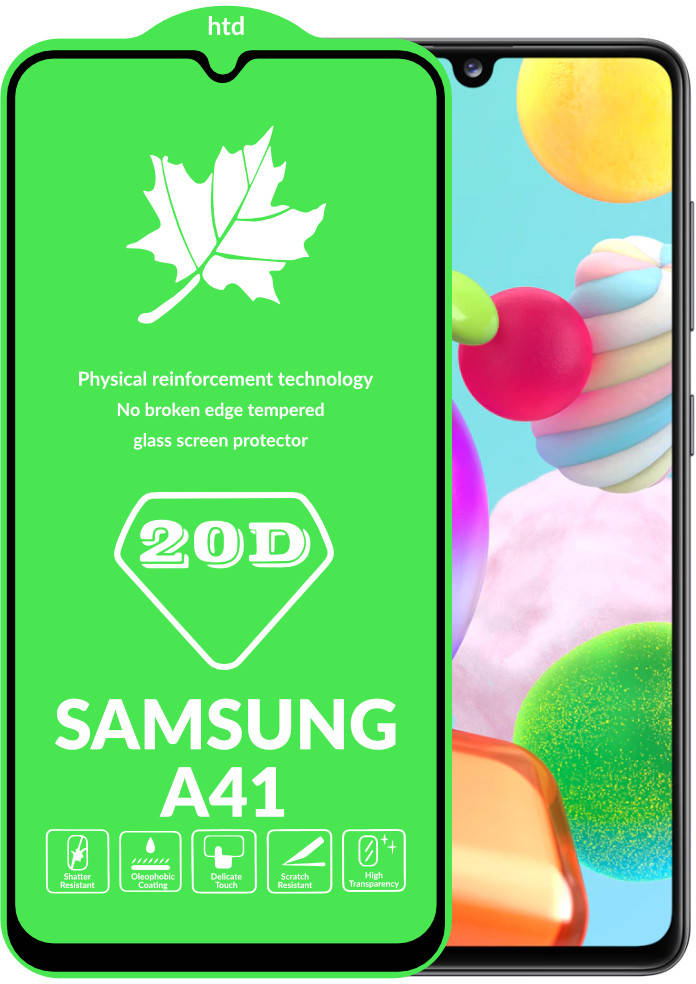 

20D Стекло Samsung Galaxy A41 A415 (большой радиус)