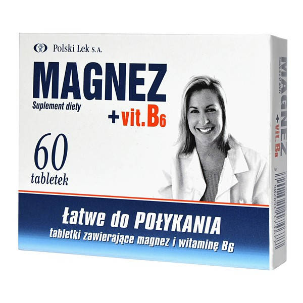 

Magnez + Vit.B6 - для костей и зубов, 60 шт