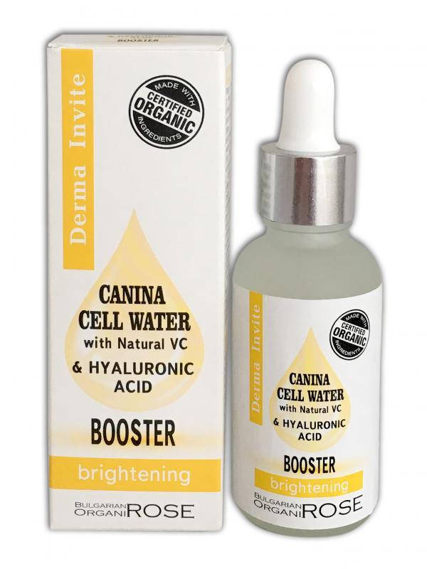 

Осветляющий бустер с клеточной водой из шиповника Canina Cell Water & Hyaluronic, Bulgarian OrganiRose, 30 мл