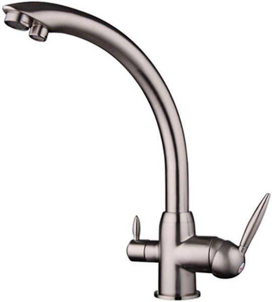 

Смеситель для кухни на две воды Frap F4399-5 Сатин