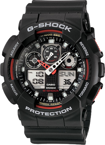 

Мужские часы Casio G-Shock GA-100-1A4ER Касио водонепроницаемые японские кварцевые