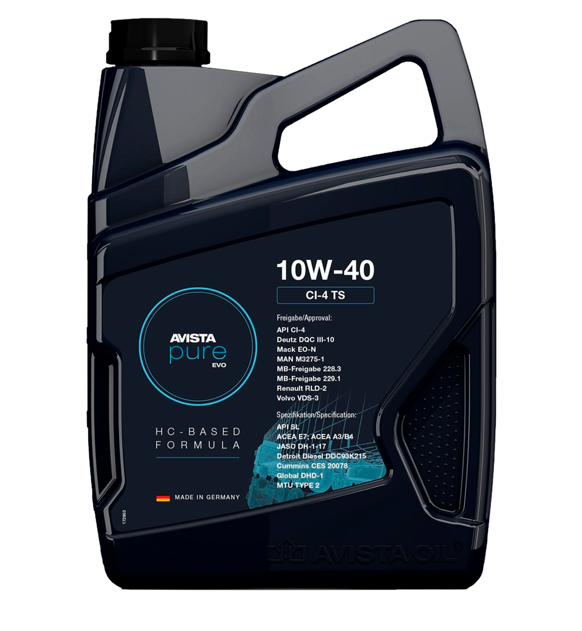 

Масло моторное Avista Pure EVO CI-4 TS 10W40 5л (153288)
