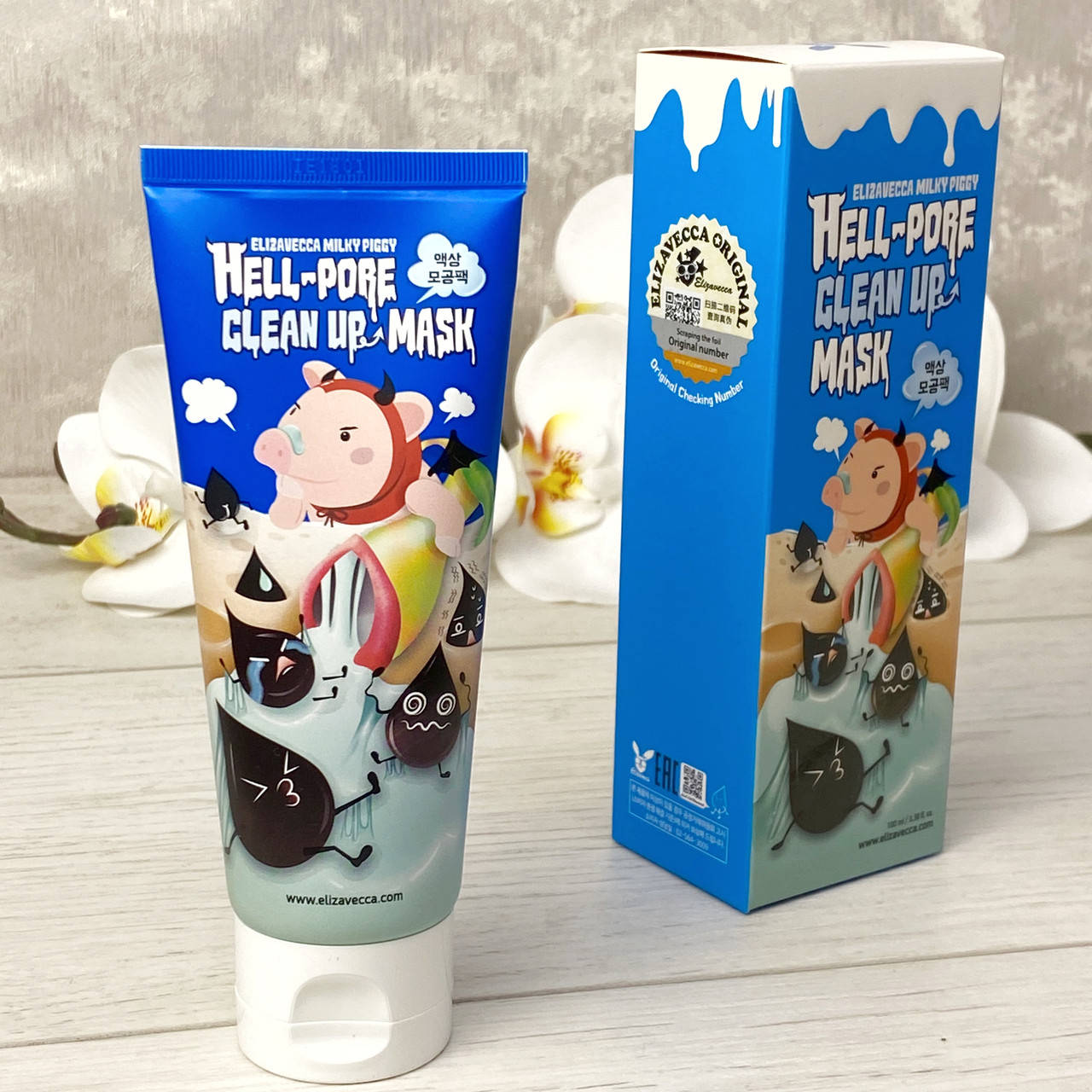 

Маска для очищения пор Elizavecca Hell Pore Clean Up Mask