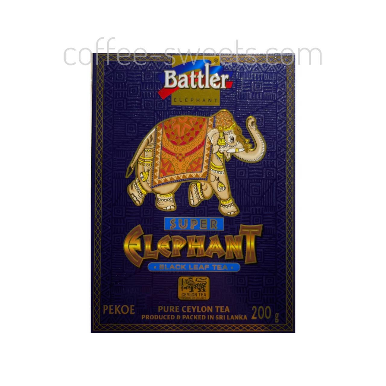 

Чай Battler 200г чёрный "Super Elephant Black Leaf Tea" (Супер СЛОН)