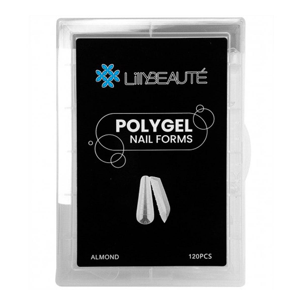 

Верхние многоразовые формы для наращивания ногтей с разметкой Lilly Beaute балерина, 120 шт