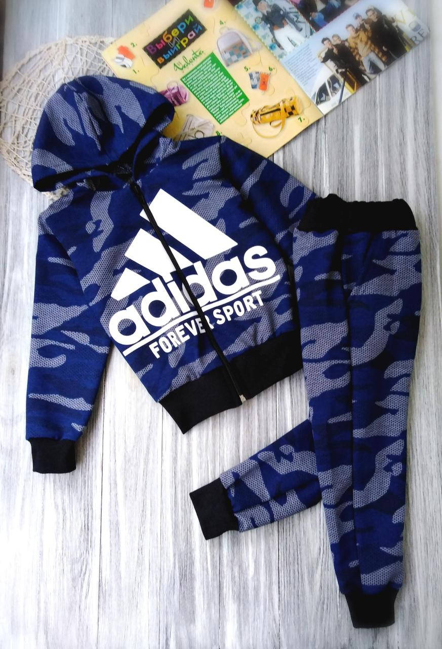

Камуфляжный костюм Adidas мальчику, милитари синий 98,104, 110, 116, 122,128,136