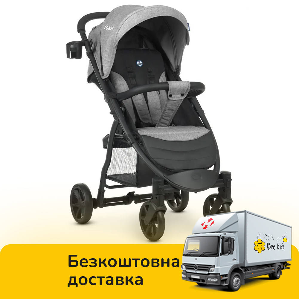 

Детская прогулочная коляска El Camino Favorit M 3409N Gray Серый