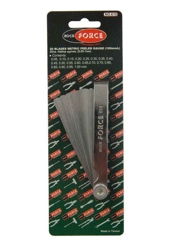 

Набор щупов (0,05 - 1,00 мм) 20пр. Rock FORCE RF-618