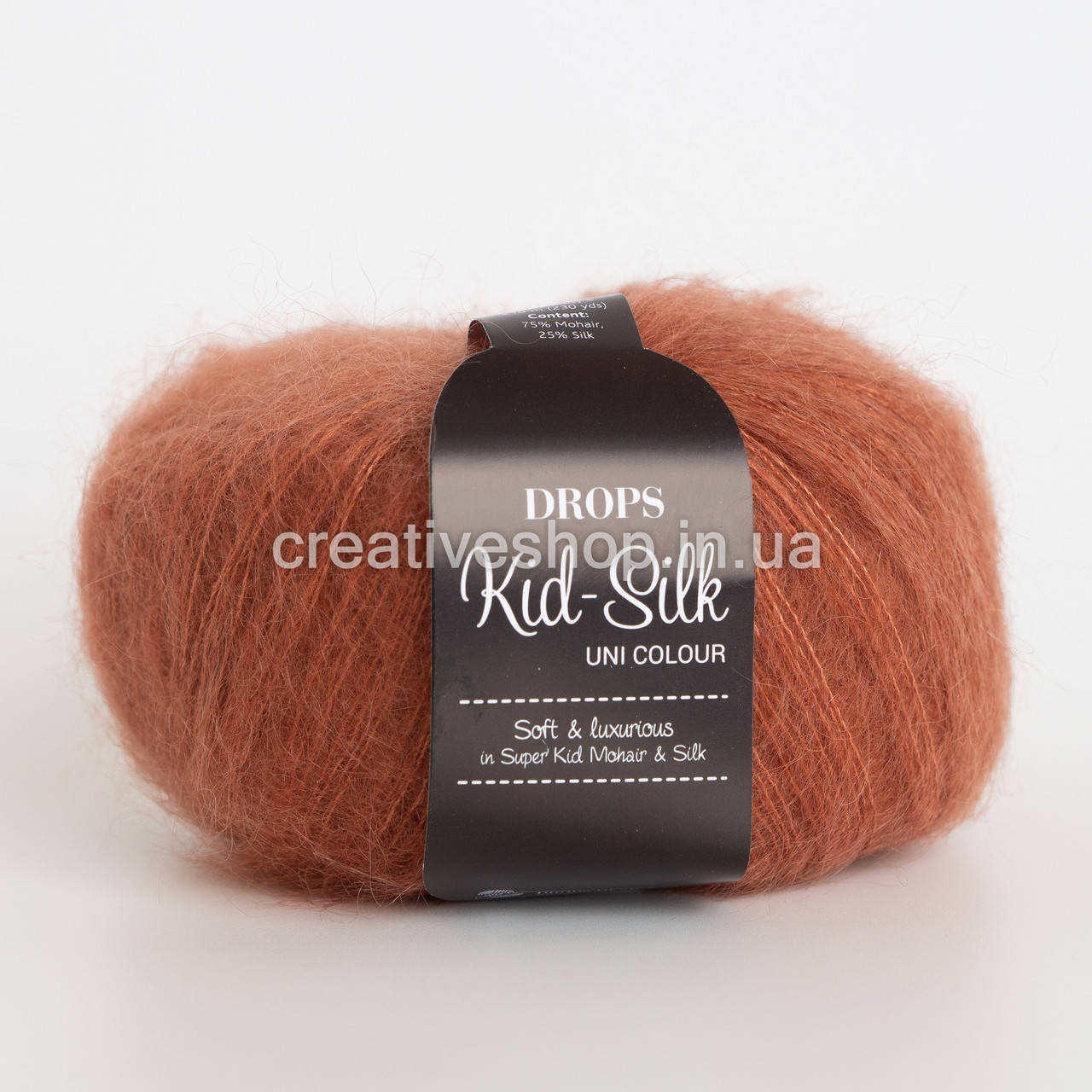 

Пряжа Drops Kid Silk (цвет 33 rust)