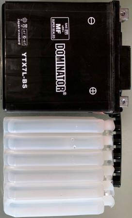 

АКБ YTX7L-BS DOMINATOR заливной высокий 130x110x70