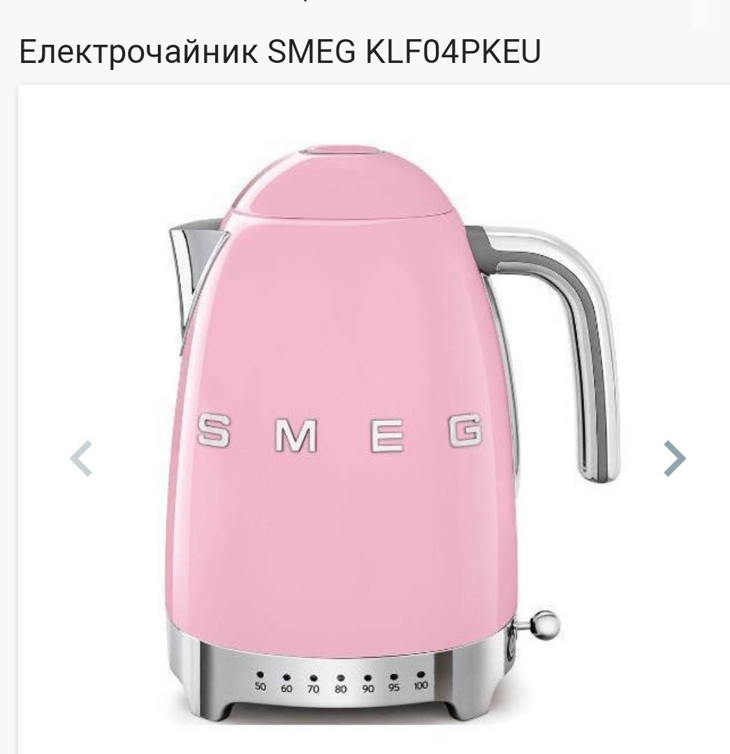 

Чайник SMEG KLF04PKEU