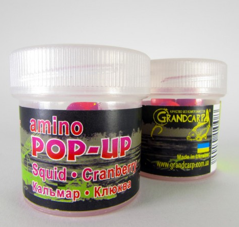 

Amino POP-UP two-flavor SQUID•CRANBERRY (КАЛЬМАР•КЛЮКВА) Ø10 мм