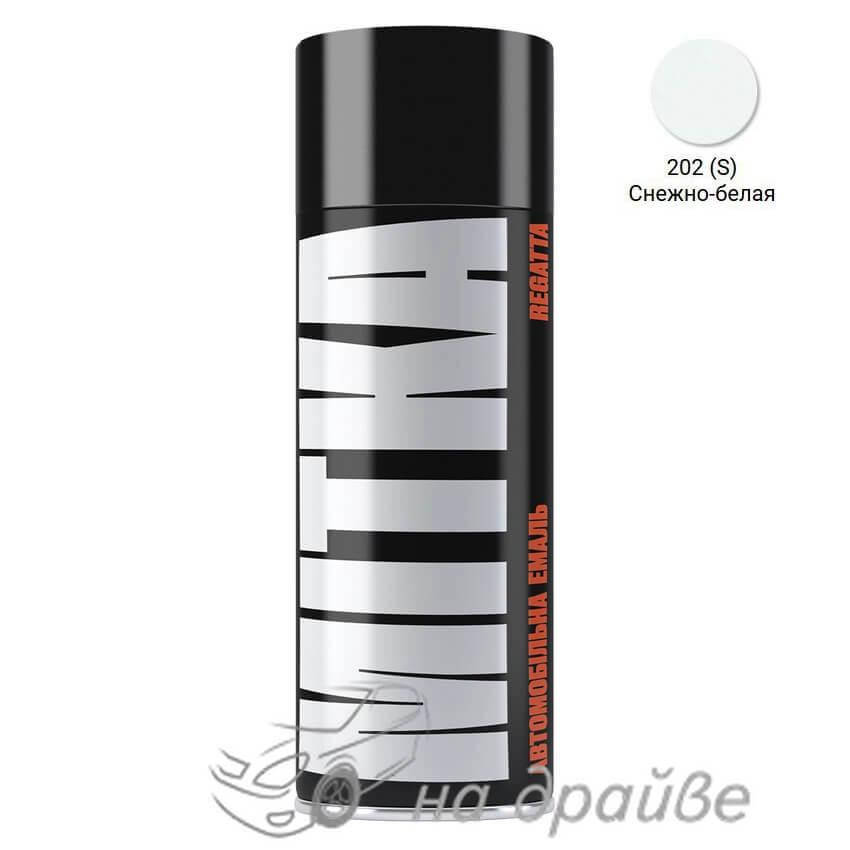 

Эмаль авто 202(S) Снежно белая Lada аэрозоль 400мл Mitka, Белый