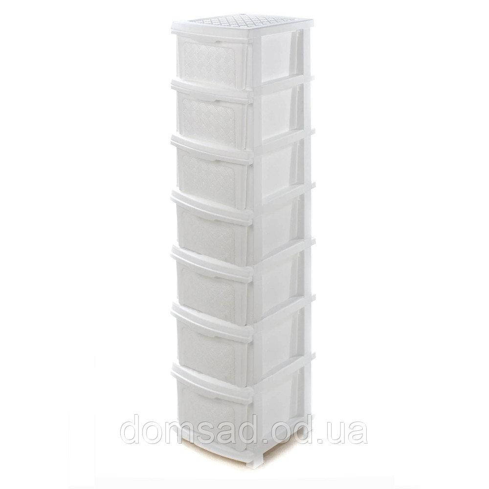 

Комод пластиковый белый R-Plastic "Компакт Плюс", ящиков 7
