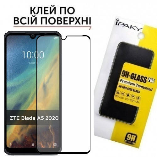 

Защитное стекло ZTE Blade A5 2020 Full Glue Glass