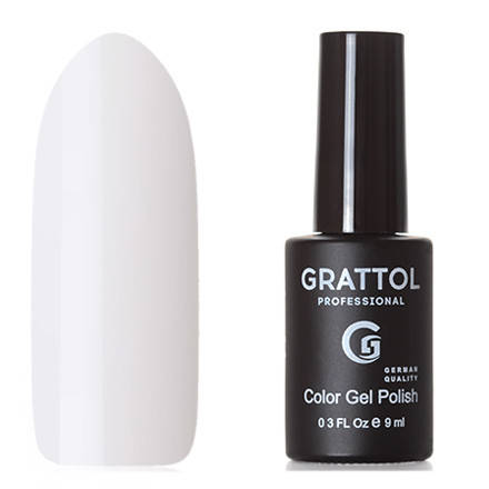 

Grattol, Гель-лак Classic Collection №001, White,белый, без перламутра и блесток, плотный.