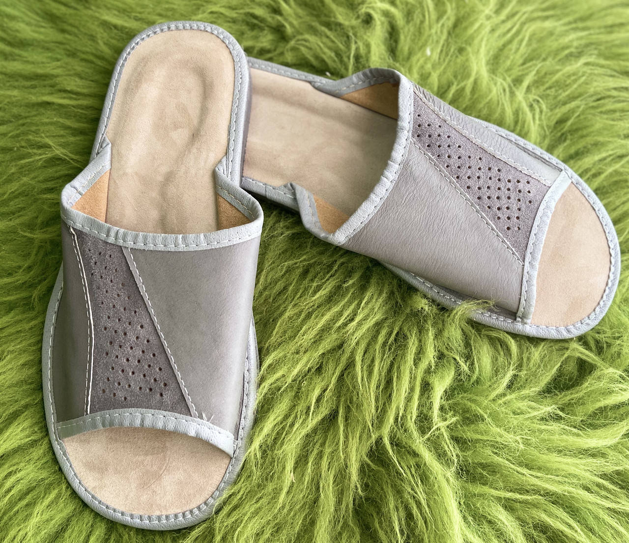 

Домашні чоловічі шкіряні капці 42