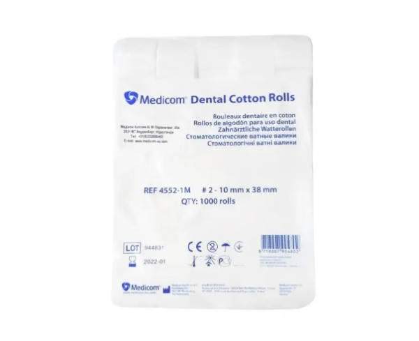 

Ватные валики Medicom 1000 шт.