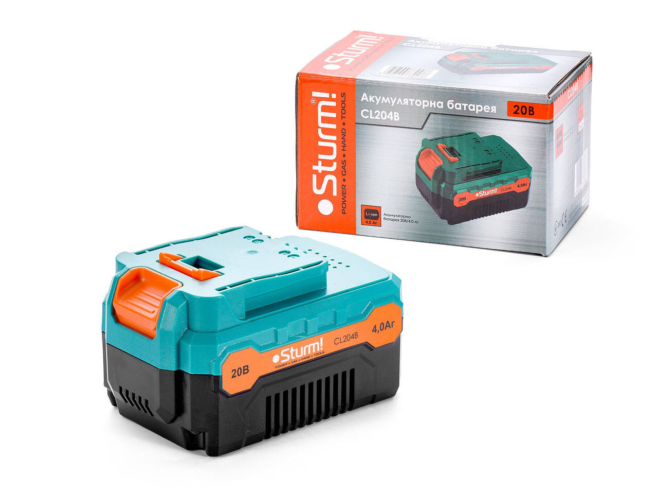 

Аккумуляторная батарея Li-Ion 20В 4 Aч Sturm CL204B