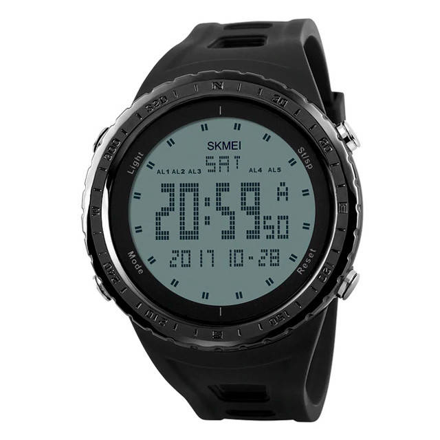 

Skmei 1246 черные мужские спортивные часы