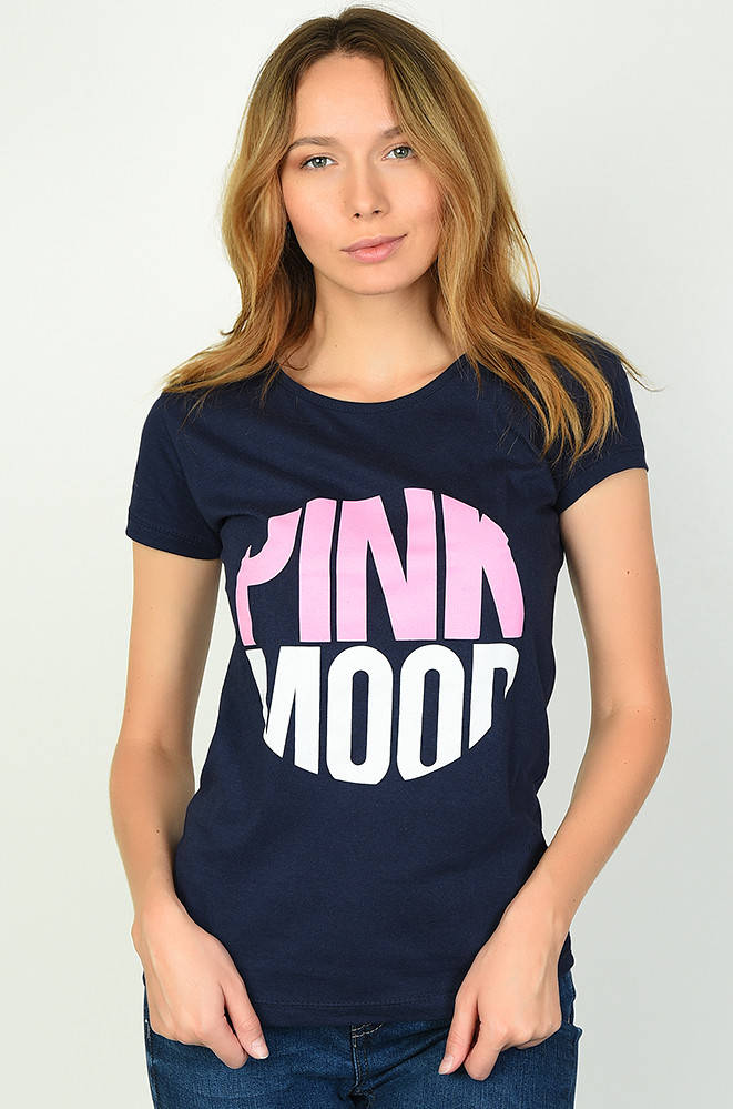 

Футболка женская темно-синяя АDS 135233S, Темно-синий