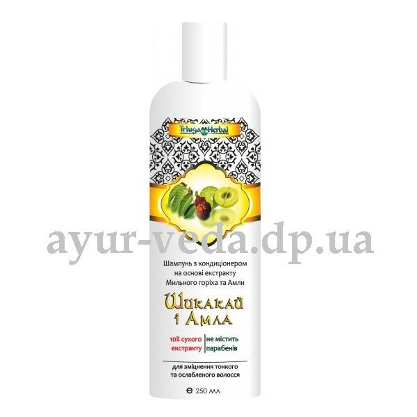 

Шампунь - кондиціонер Шикакай - Амла, Тріюга, 250 мл, Шампунь - кондиционер Шикакай - Амла, Аюрведа Здесь