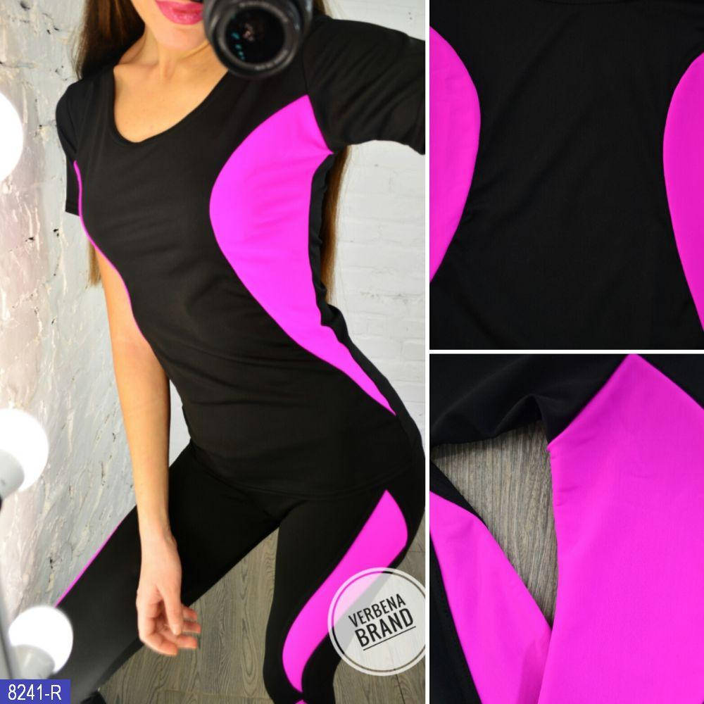 

Женский фитнес костюм двойка 42 44 46 48, Разные цвета