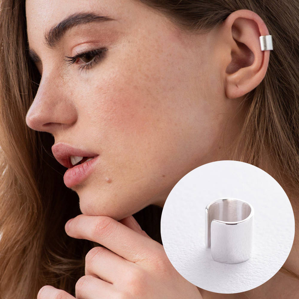 

Серебряная серьга-каффа / Кафф из серебра на хрящик / Серебряные женские серьги