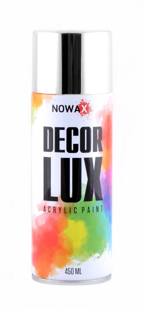 

NOWAX Diamond Decor Lux Акриловая спрей-краска хром NX48041 450мл