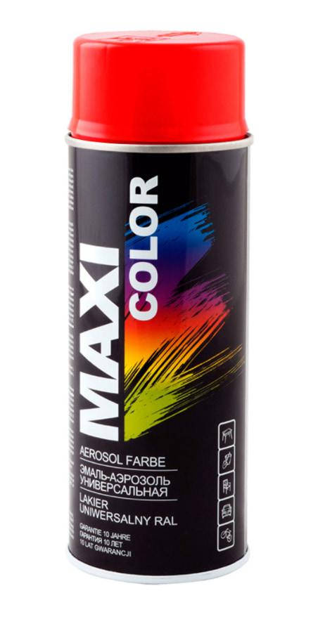

Краска Maxi Color аэрозольная универсальная красно-оранжевая 400 мл (MX2002), Алый