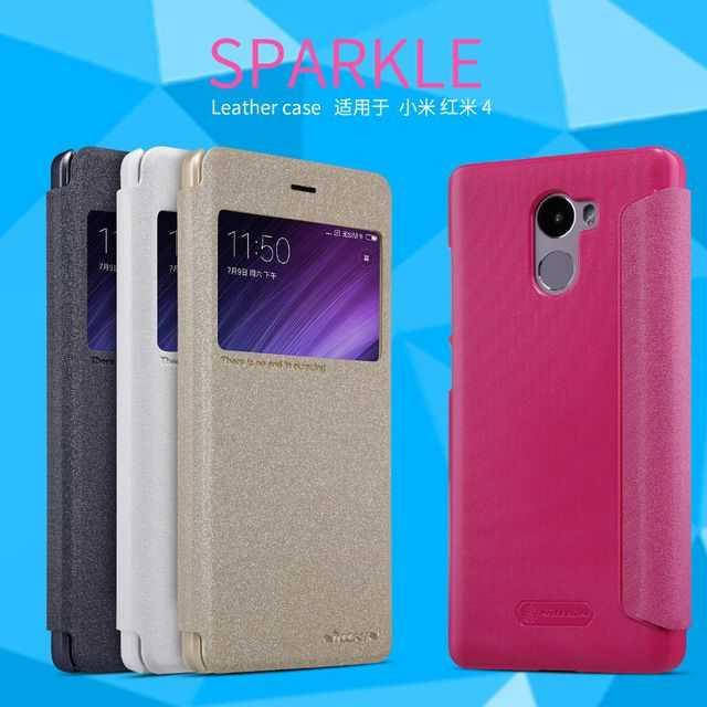 

Чехол-книжка для Xiaomi Redmi 4 Nillkin Sparkle ( Сяоми Редми 4 ), Темно-серый