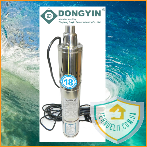 

Глубинный скважинный шнековый насос для скважины и в колодец DONGYIN 4QGD 1.2-50-0.37 (777211).