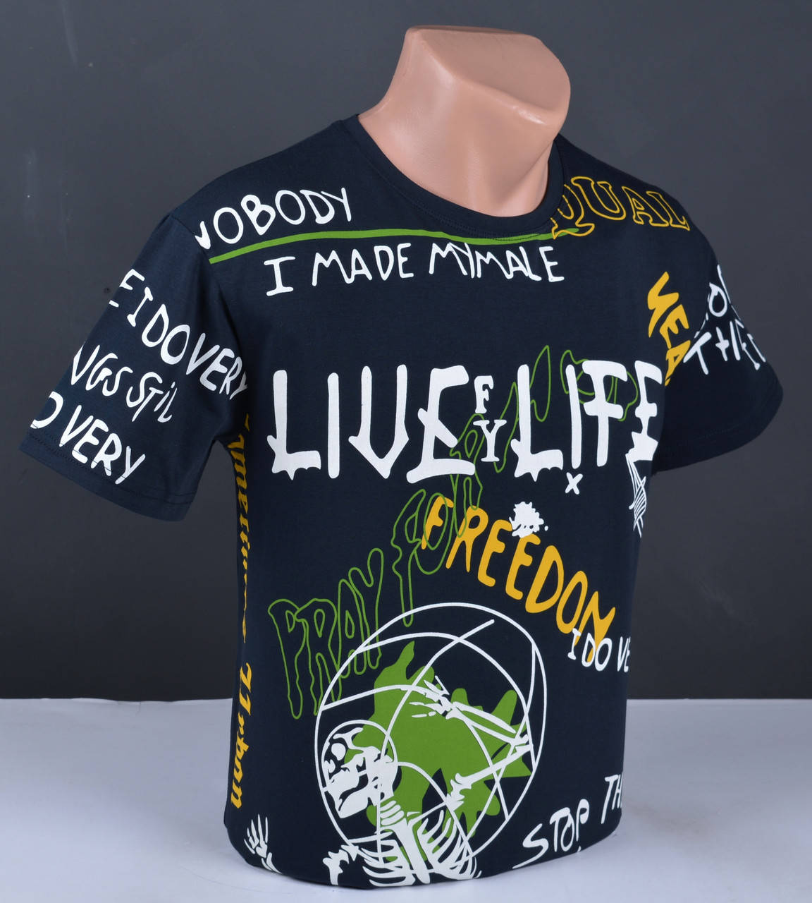 

Мужская футболка Mastiff темно-синяя Турция 4067 2XL