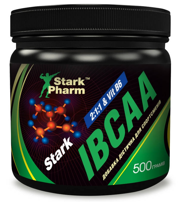 

Аминокислоты Stark Pharm - IBCAA 2-1-1 & Vit B6 Pure (500 грамм) (100 порций)