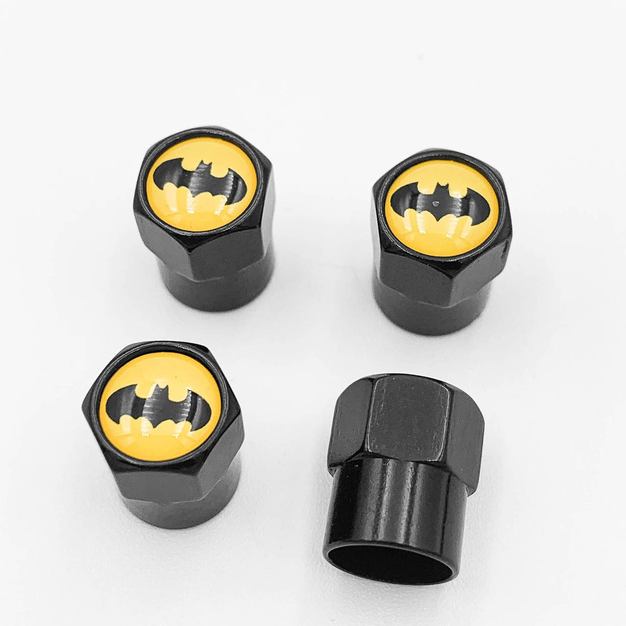 

Защитные колпачки на ниппеля BATMAN (Бетмен) 4 шт Чёрные