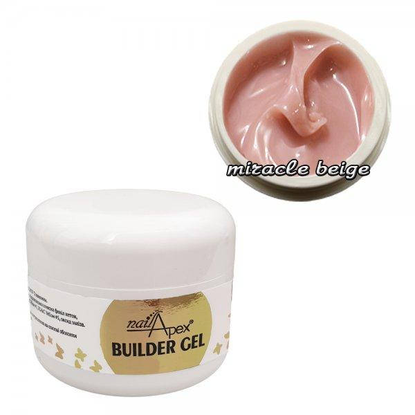 

Nailapex Miracle Beige Builder Gel - моделирующий крем (гель-желе), 30 мл