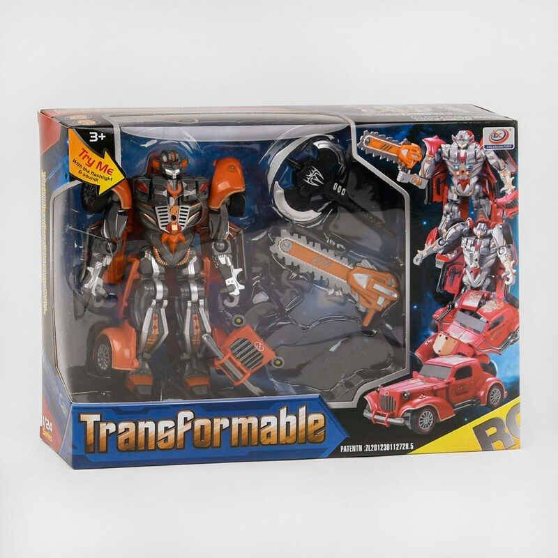 

Трансформер 668-2 (24/2) свет, звук, на батарейках, в коробке