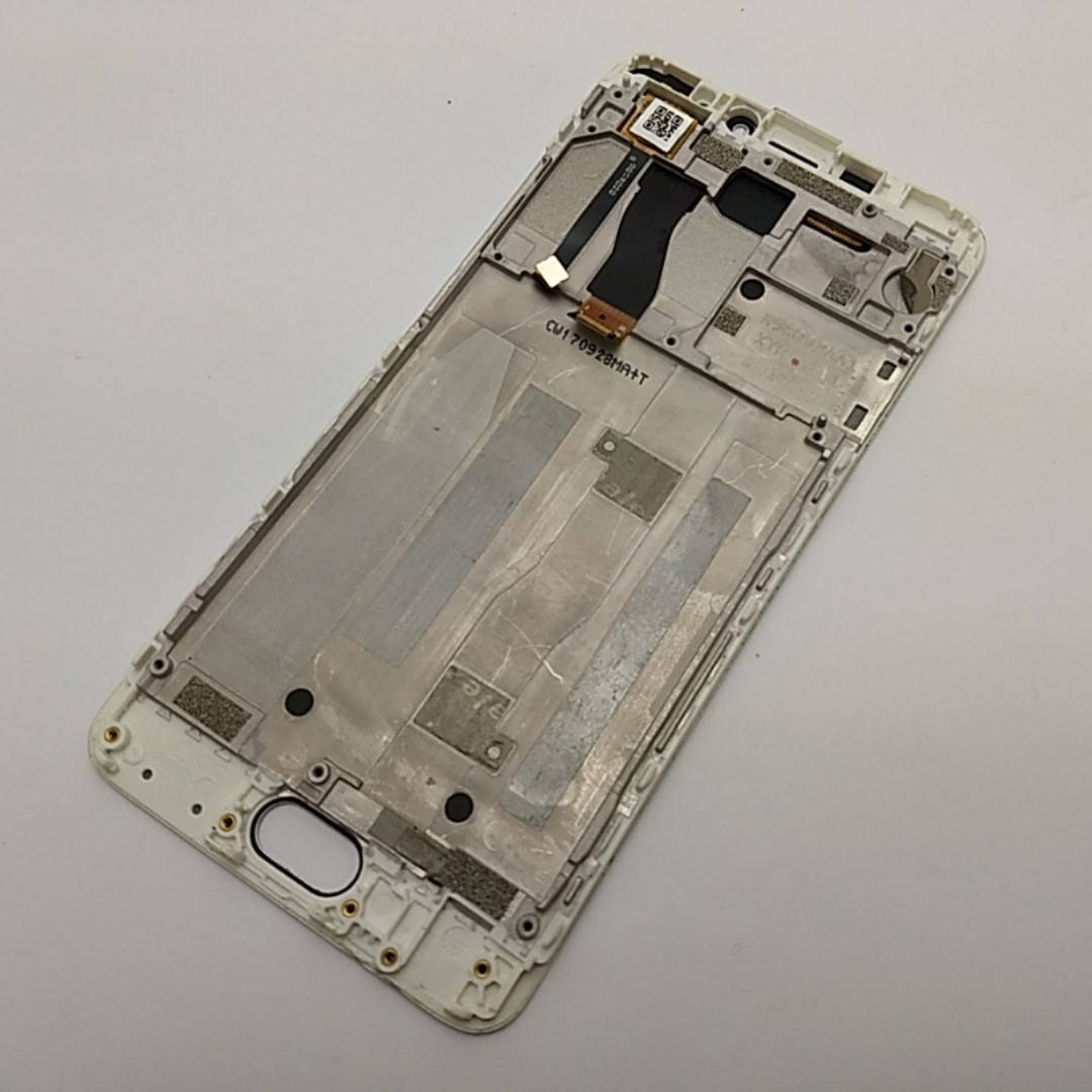 

С дефектом. Дисплей Meizu M5 Note модуль белый Сервисный оригинал с разборки (разбит)