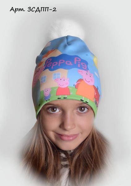 

Шапка+хомут Пеппа
