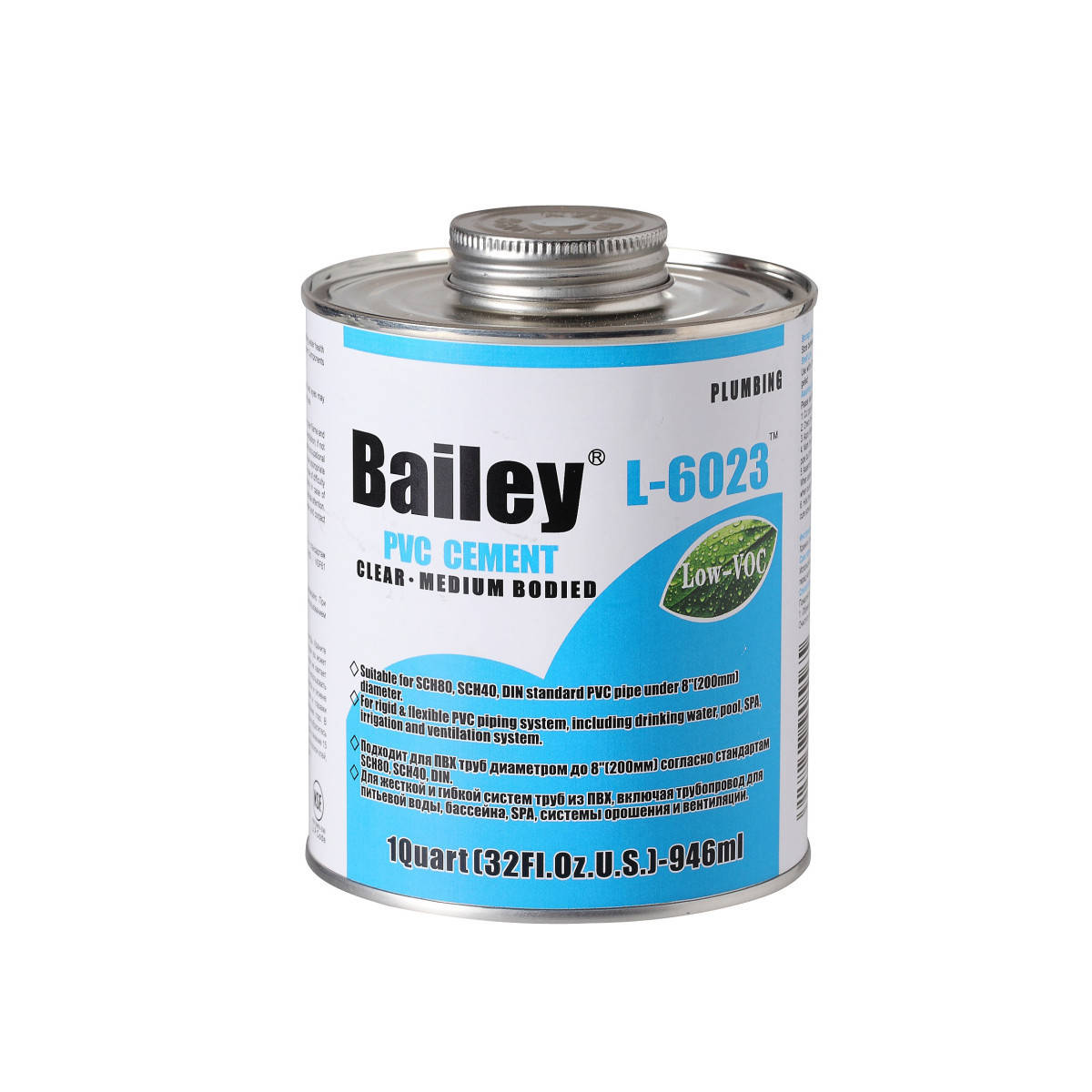 

Клей для труб ПВХ Bailey L-6023