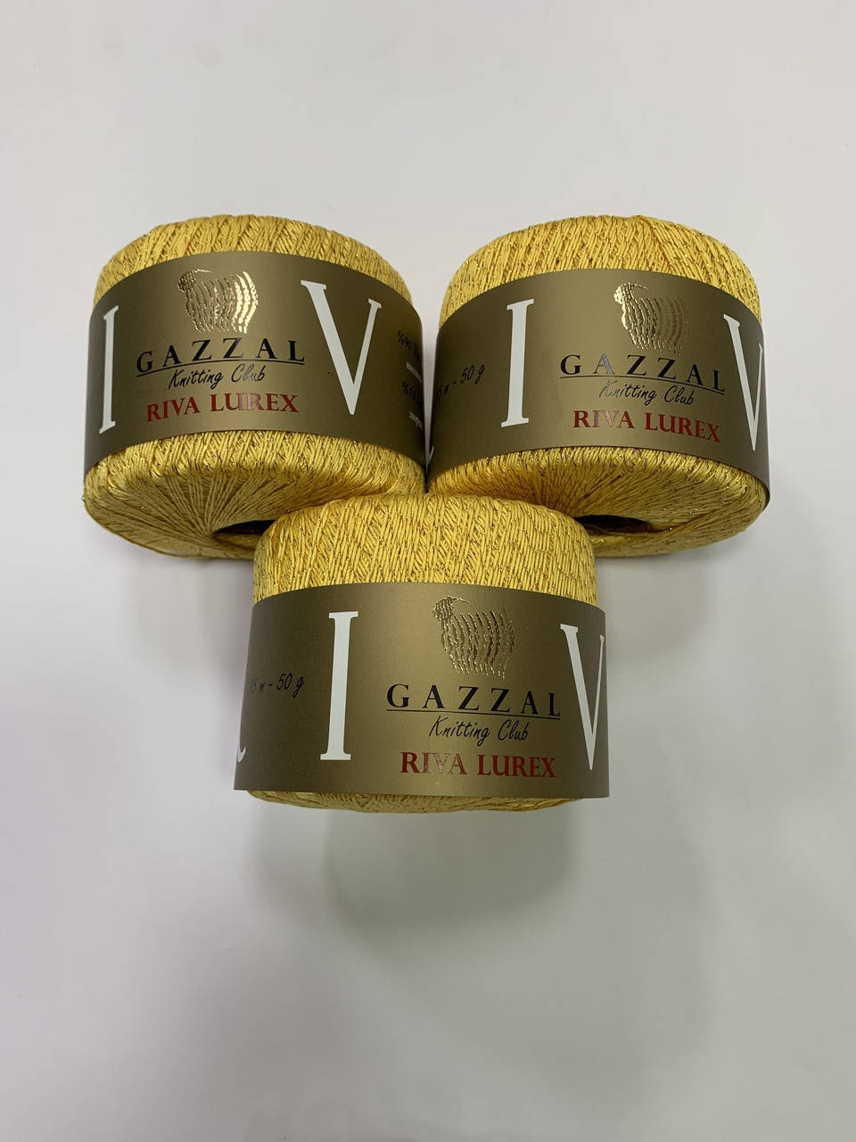 

Турецкая Пряжа Gazzal Riva lurex 90% viscose 10% lurex