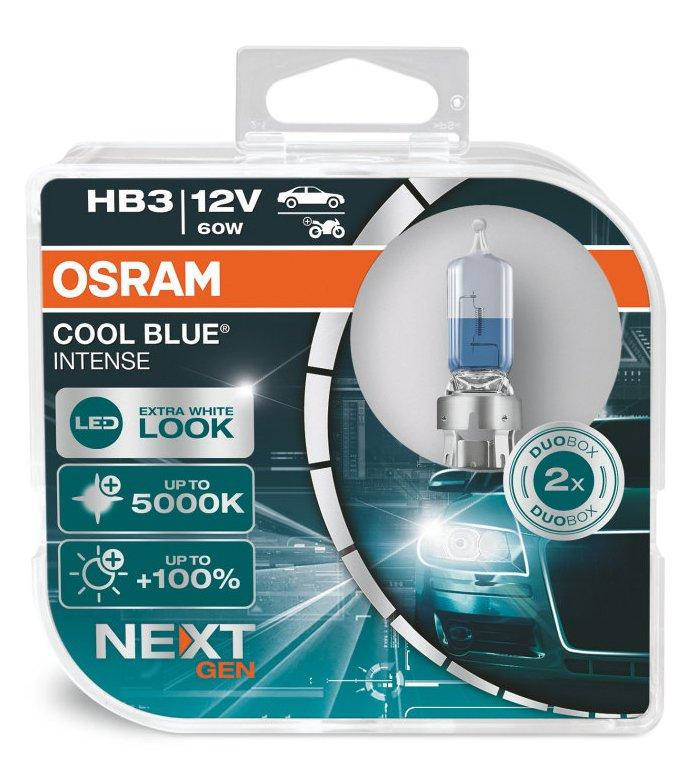 

Автомобильные лампы "OSRAM" (HB3)(Cool Blue Intense)(NEXT GEN)(5000K)(+100%)